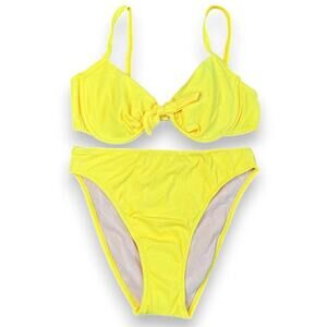 Vintage deadstock yellow bow bikini